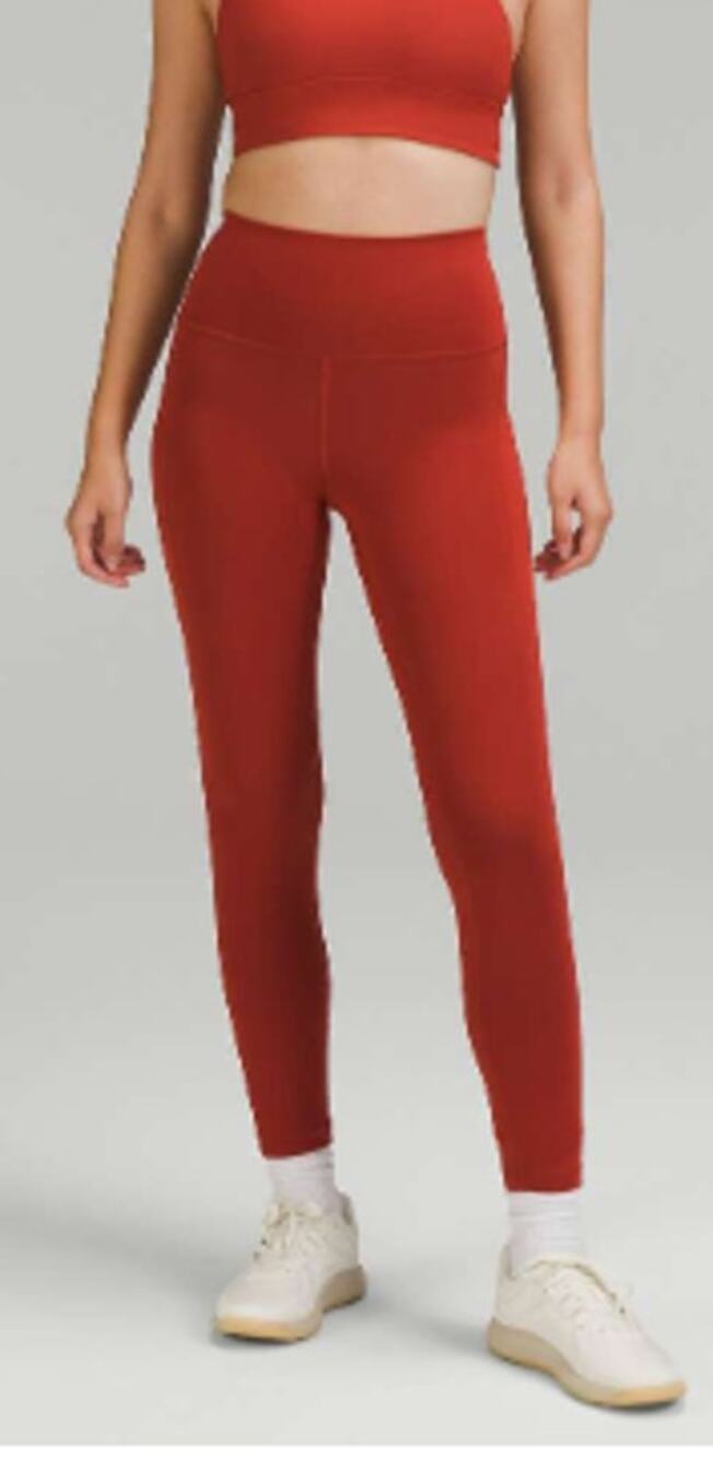 Lululemon Wunder Train High Rise Tight Leggings Size 6 With Pockets Cropped Yoga